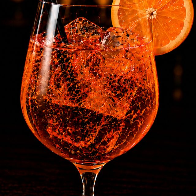 Uzona Desert Spritz (Aperol Spritz) cocktail